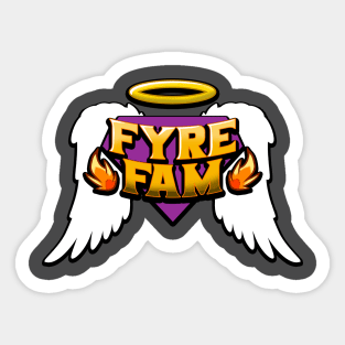 FyreFam Purple/White Sticker